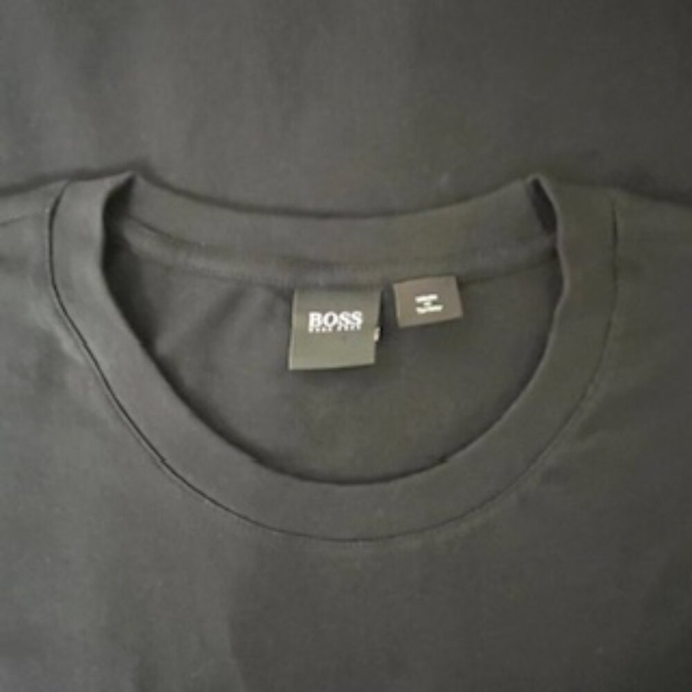 Boss Black Label Crew Neck T-shirt. Black, XL, 100% cotton.